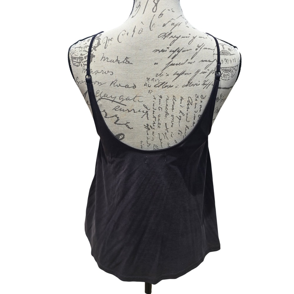 Silence + Noise NWT Womens Strappy V-Neck Tank Top Black OB564699 Size Small - Picture 4 of 9